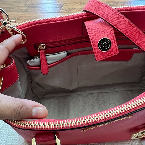 🆕Michael Michael Kors Sutton Medium Satchel (color watermelon) - Picture 8 of 12